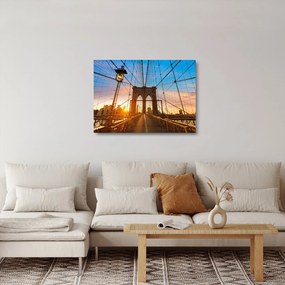 Kép - Brooklyn, híd, Manhattan, New York (üvegen) (70x50 cm)