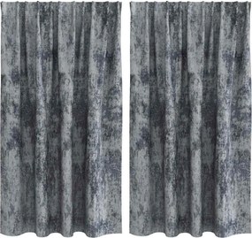 vidaXL Bársonyfüggönyök 2 pcs Ezüst Szürke 140 x 140 cm Bársony