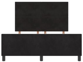 Fekete Bársony Ágykeret 160x200 cm