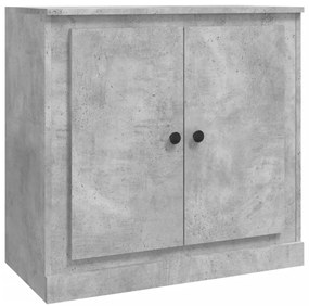 betonszürke szerelt fa tálalószekrény 70x35,5x67,5 cm