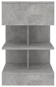2 db betonszürke éjjeliszekrény 40 x 35 x 65 cm
