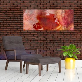 Kép - Egy női arc profilja (120x50 cm)