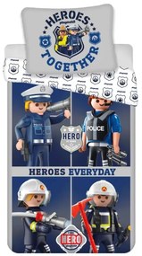 Playmobil Heroes ágyneműhuzat 140x200 cm, 70x90 cm
