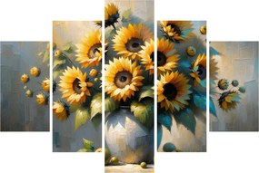 Kép – Napraforgós váza (150x105 cm)