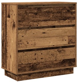 LED-es éjjeli szekrény Régi fa 71x34,5x75 cm Mérnöki fa