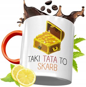 Narancssárga Bögre Apák Napjára Ajándék fényképes nyomtatással