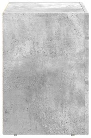 vidaXL Éjjeli asztal Beton Szürke 40 x 35 x 50 cm Faanyag