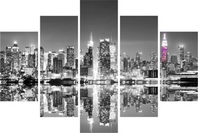 Kép - New York és a lila felhőkarcoló (150x105 cm)