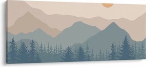 Kép - Türkiz hegység N⁰1 (120x50 cm)