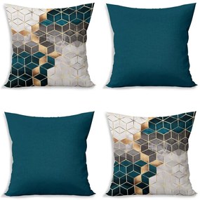 Párnahuzat készlet 4 db-os 43x43 cm Optic - Minimalist Cushion Covers