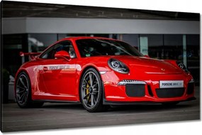 Vászonkép 120x70 Piros Porsche