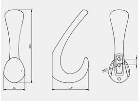 Fogas fém, Ora, fekete matt