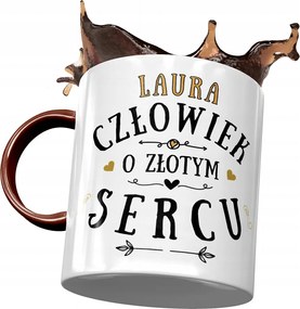 Bordó Bögre Laura Barátnőjének Nyomtatott Fotóval