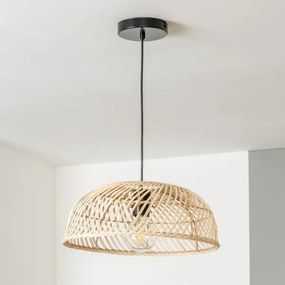 Brilagi - LED függőlámpa zsinóron CERIA BOHO 1xE27/40W/230V átm. 40 cm rattan