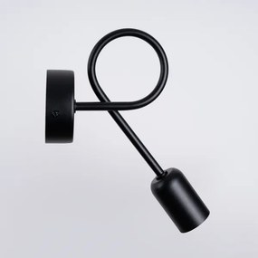 Sollux SL.1433 - Fali lámpa LOOP 1xE27/15W/230V fekete