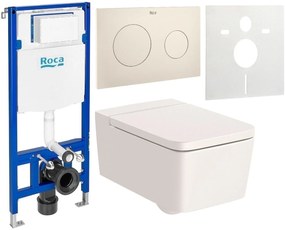 Set WC csésze Roca Inspira A346537650, beépíthető keret Roca Duplo A890070020, A80153265B, A89018920B, A890063000