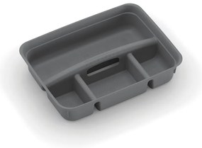 Szürke műanyag tárolódoboz elosztó 35,5x26,5x8,5 cm K Latch Box – KIS