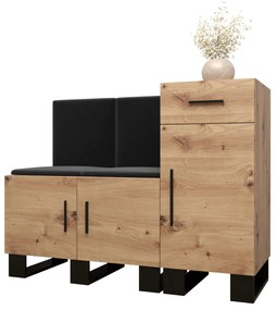 Előszobabútor Amanda 18 (artisan tölgy + fekete). 1086014