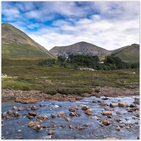 Poszterek 30x30 Hegyek a folyó mögött