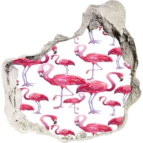 Fali matrica lyuk a falban Flamingók nd-p-116196746