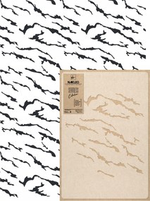 Festősablon Ismételhető Többször felhasználható 59x95cm Tapéta Kő Márvány Szikla