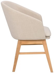 Bézs kárpitozott étkezőfotel szett 2 db-os Windham – Rowico