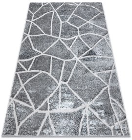 Modern MEFE szőnyeg 2783 Márvány  - Structural két szintű gyapjú sötétszürke