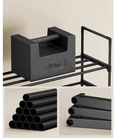 Cipőtároló ALVORO fekete