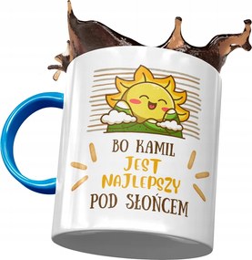 Kék Bögre Kamilla Férj Kolléga Ajándék Nyomtatott Fotóval