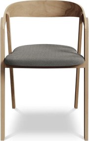 Szürke tömörfa étkezőfotel Erika – Makamii