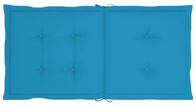 6 db kék oxford szövet háttámlás székpárna 100x50x3 cm