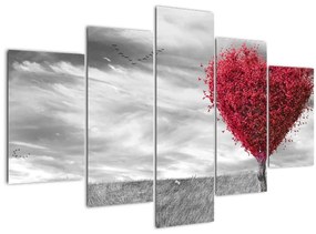 Kép - szív a fák koronájából (150x105 cm)