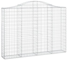 íves horganyzott vas gabion kosár 200x30x140/160 cm