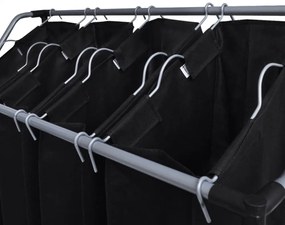 2 db fekete és szürke szennyesszortírozó zsákokkal