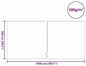Medence Polár Szürke 1 x 10 m Poliészter és pamut