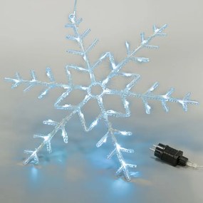 NEXOS Karácsonyi LED dekoráció hópehely 42 LED 55 cm