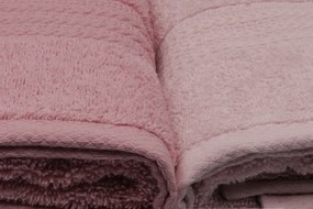 Rainbow púderrózsaszín 4 darabos pamut törölközőszett díszdobozban