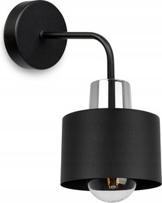 Fali Lámpa Plafon Lámpabúra Fekete Led