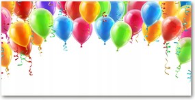 Fotótapéta üvegfalra Színes lufik 140x70