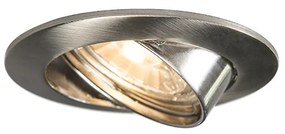 Okos süllyesztett spotlámpa acél WiFi GU10 dönthető - Edu