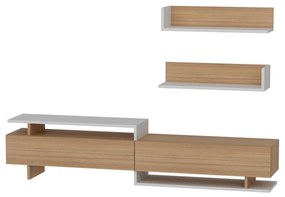 Nappali fal Alcaraz (teak + fehér)  . 1101400