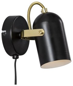 NORDLUX Lotus fali lámpa, fekete, E14, max. 40W, 6.6cm átmérő, 50101003