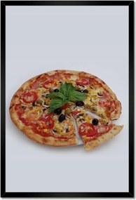 Poszterek keretben 40x60 Egy szelet pizza