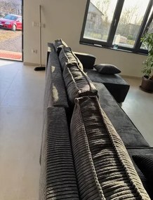 AKCIÓ sötétszürke U alakú ülőgarnitúra SMART COSARO 295x140 cm II. osztályú