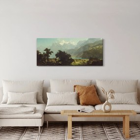 Kép - Albert Bierstadt, Lake Lucerne, reprodukciók (120x50 cm)