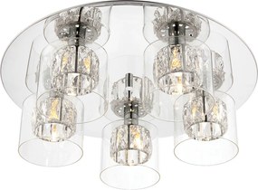 Endon glamour modern mennyezeti lámpa verina króm átlátszó end76517