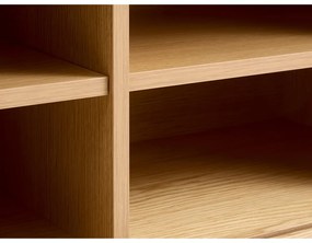 Natúr színű TV-állvány tölgyfa dekorral 56x180 cm Nola – Unique Furniture