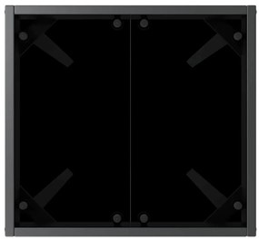 Napozóágy asztallal 2 pcs Barna, fekete 40 x 40 x 40.5 cm