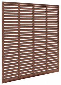 vidaXL barna WPC lamellás kerítés 180 x 180 cm