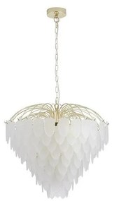 Searchlight 48970-10SB - Láncos csillár FEATHER 10xE14/60W/230V